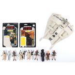 Vintage Star Wars Rebel Armoured Snowspeeder and loose figures