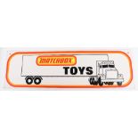 Matchbox Toys Double Side Shop Card Sign