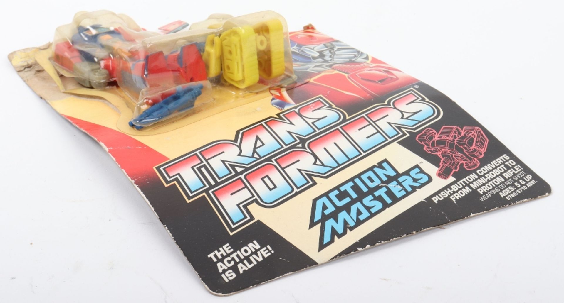 Vintage Hasbro Transformers G1 Action Masters Kick-off and Mainframe carded figures - Bild 6 aus 10