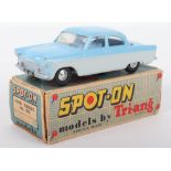 Tri-ang Spot On Models 100 Ford Zodiac, light blue over light grey body