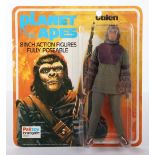 Palitoy Bradgate Division Mego Planet of The Apes Galen Vintage Original Carded fully poseable Figu