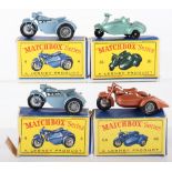 Four Matchbox Lesney Regular Wheels