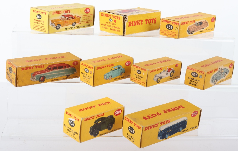 Nine Original Empty Dinky Toys Boxes - Image 2 of 2