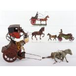 Meier Tinplate horse drawn carriage penny to