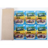 Six Corgi Juniors Whizzwheels 31 Land-Rover Breakdown Trucks, with outer Trade Box