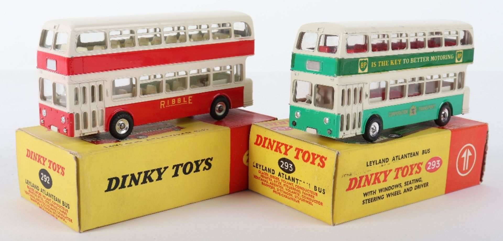 Two Dinky boxed Leyland Atlantean Buses