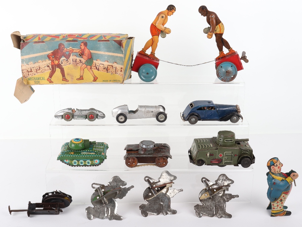 British tinplate boxing toy and other novelty toys - Image 2 of 2