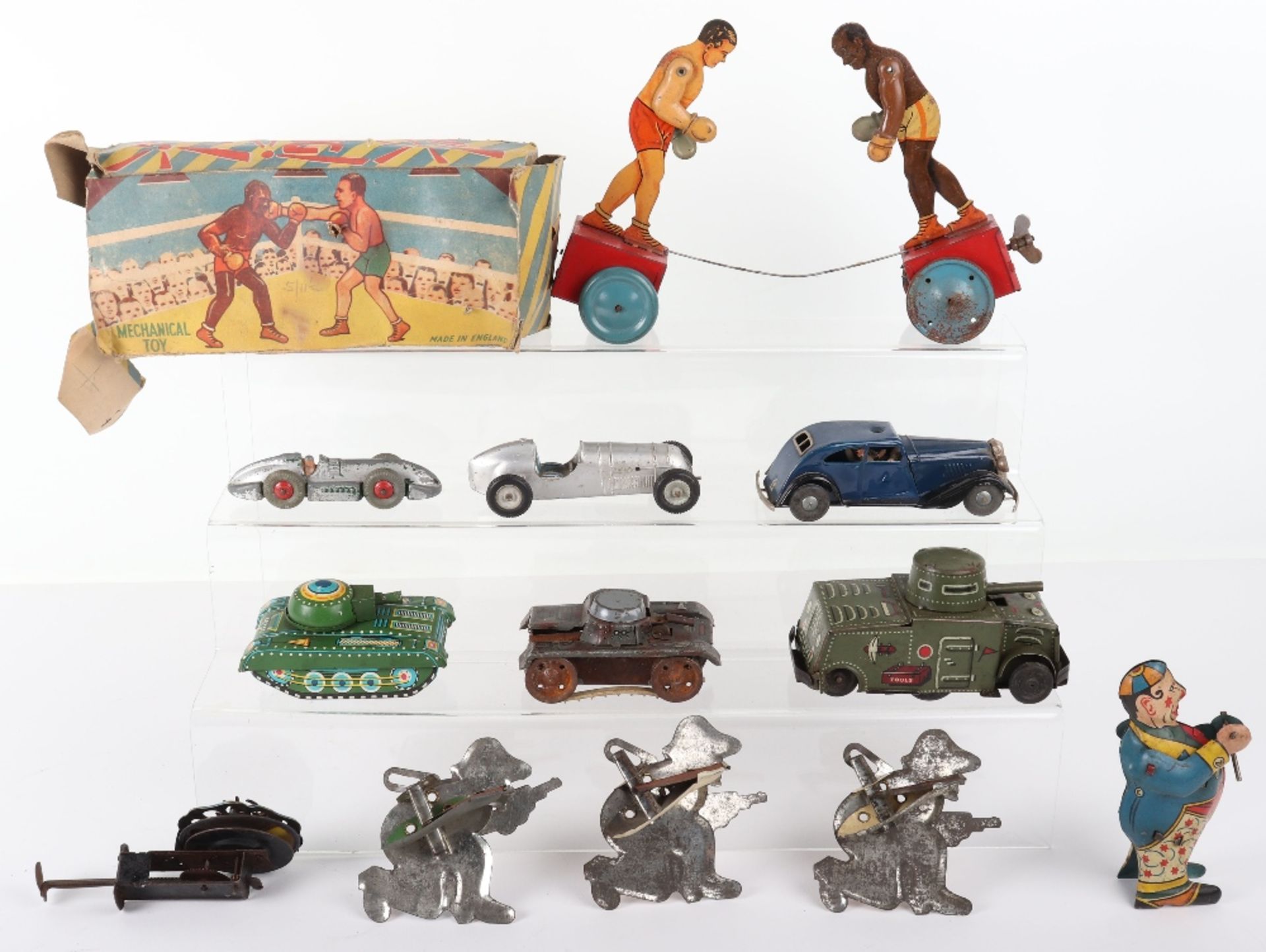 British tinplate boxing toy and other novelty toys - Bild 2 aus 2