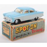 Tri-ang Spot On Models 100 Ford Zodiac, light blue/light grey body