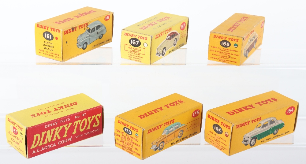 Six Original Empty Dinky Toys Car Boxes - Image 2 of 2
