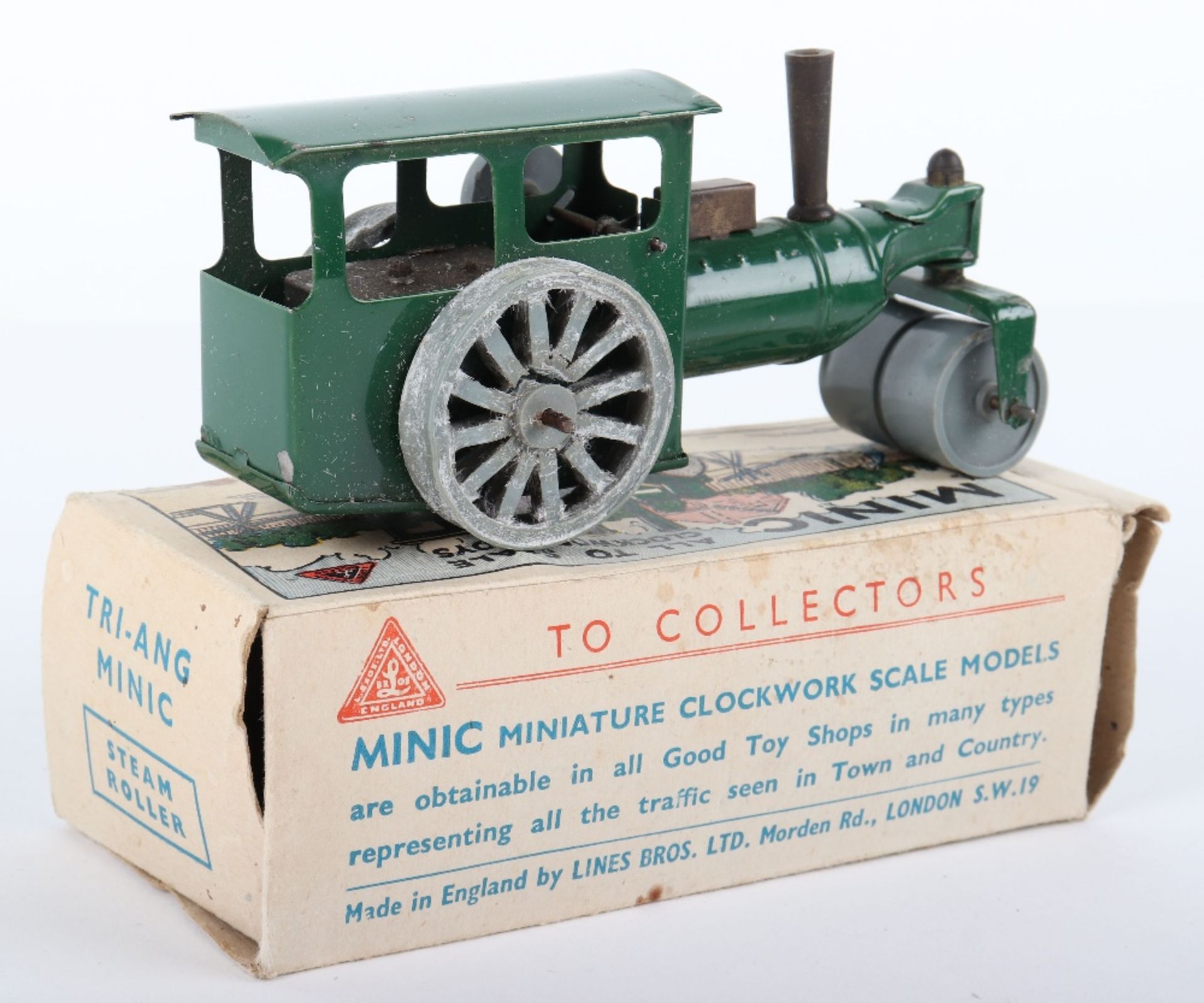 Boxed Tri-ang Minic Steam Roller - Bild 2 aus 2