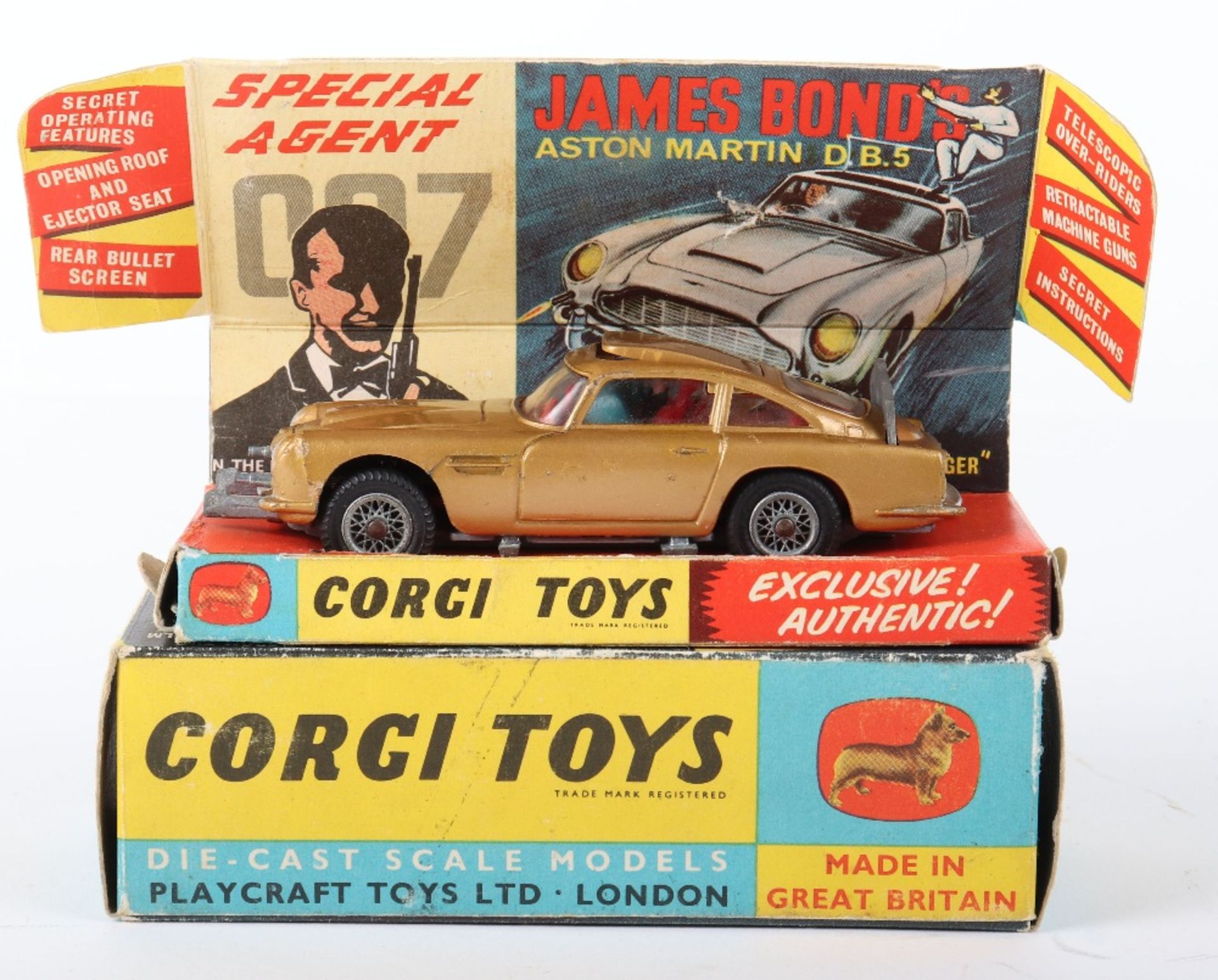 Corgi Toys 261 James Bond Aston Martin D.B.5 from the Film “Goldfinger” - Bild 5 aus 8