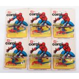 Six Corgi Juniors E75 Amazing Spider-Man Spidercopters,