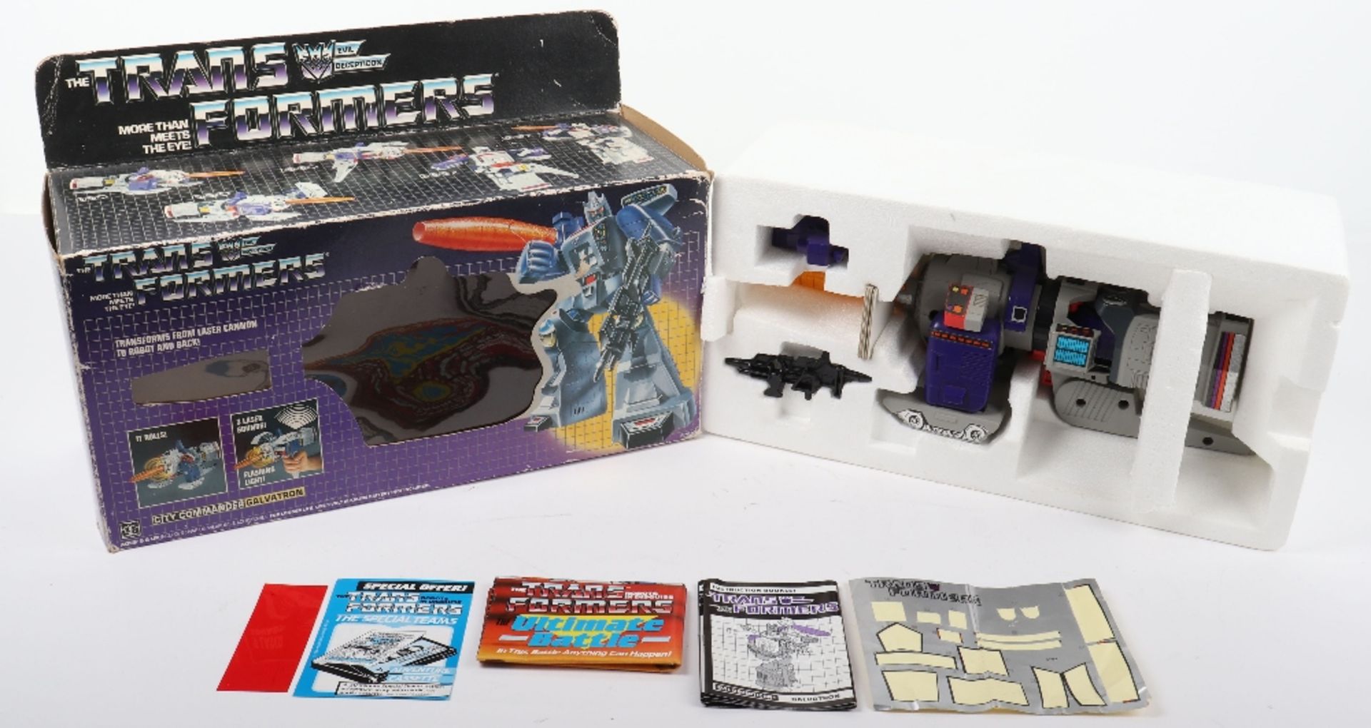 Vintage Hasbro Transformers G1 City Commander Galvatron boxed figure - Bild 2 aus 10