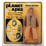 Mego Planet of The Apes Peter Burke Vintage Original Carded fully poseable Figure