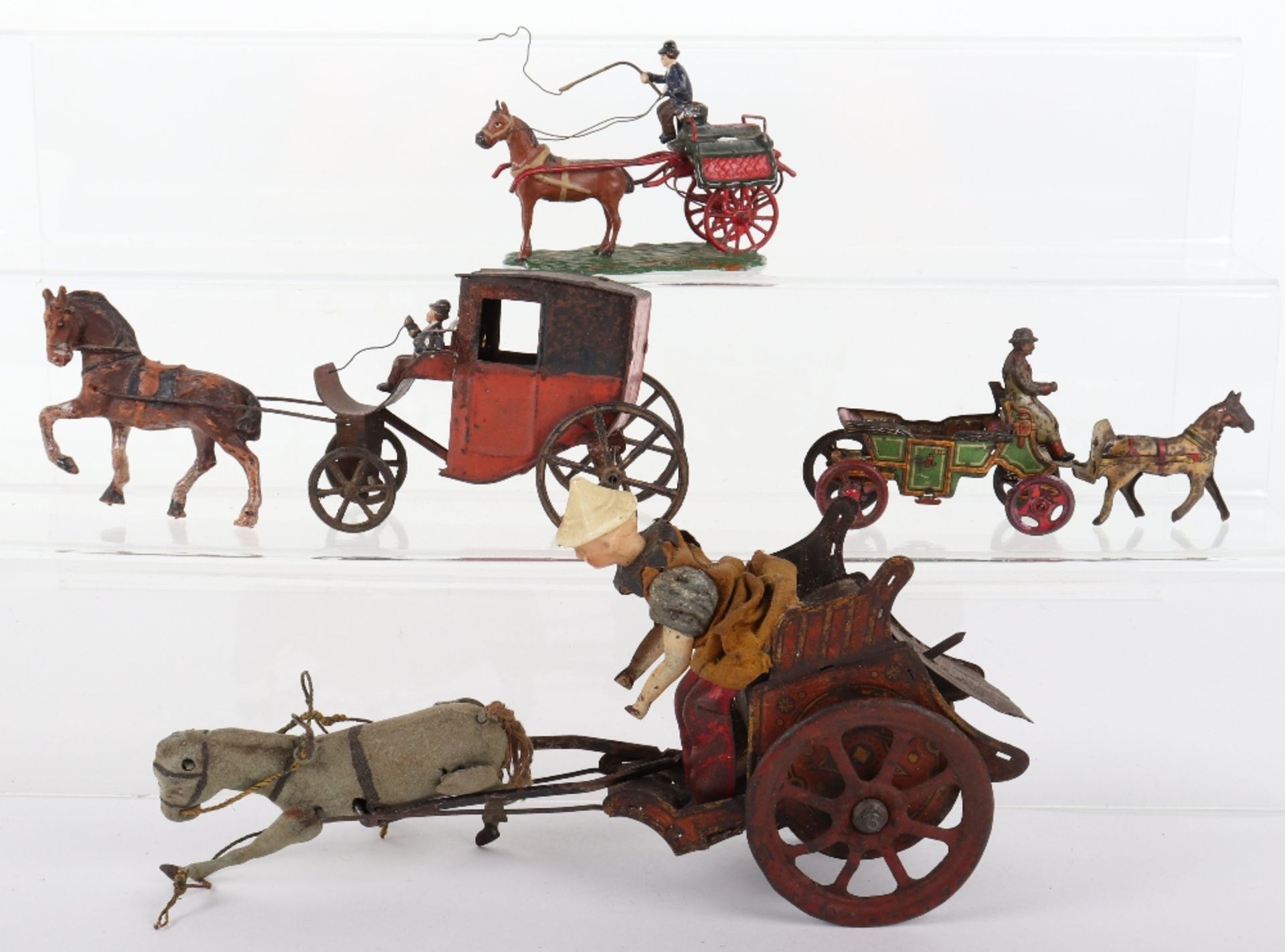 Meier Tinplate horse drawn carriage penny to - Image 2 of 2