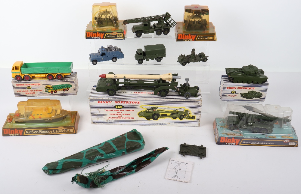 Dinky boxed Leyland Octopus wagon and Military vehicles