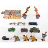 British tinplate boxing toy and other novelty toys