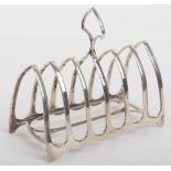 A silver toast rack, William Hutton & Sons Ltd, Sheffield 1910