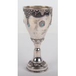 A Judaica Kiddish silver cup, Israel 925