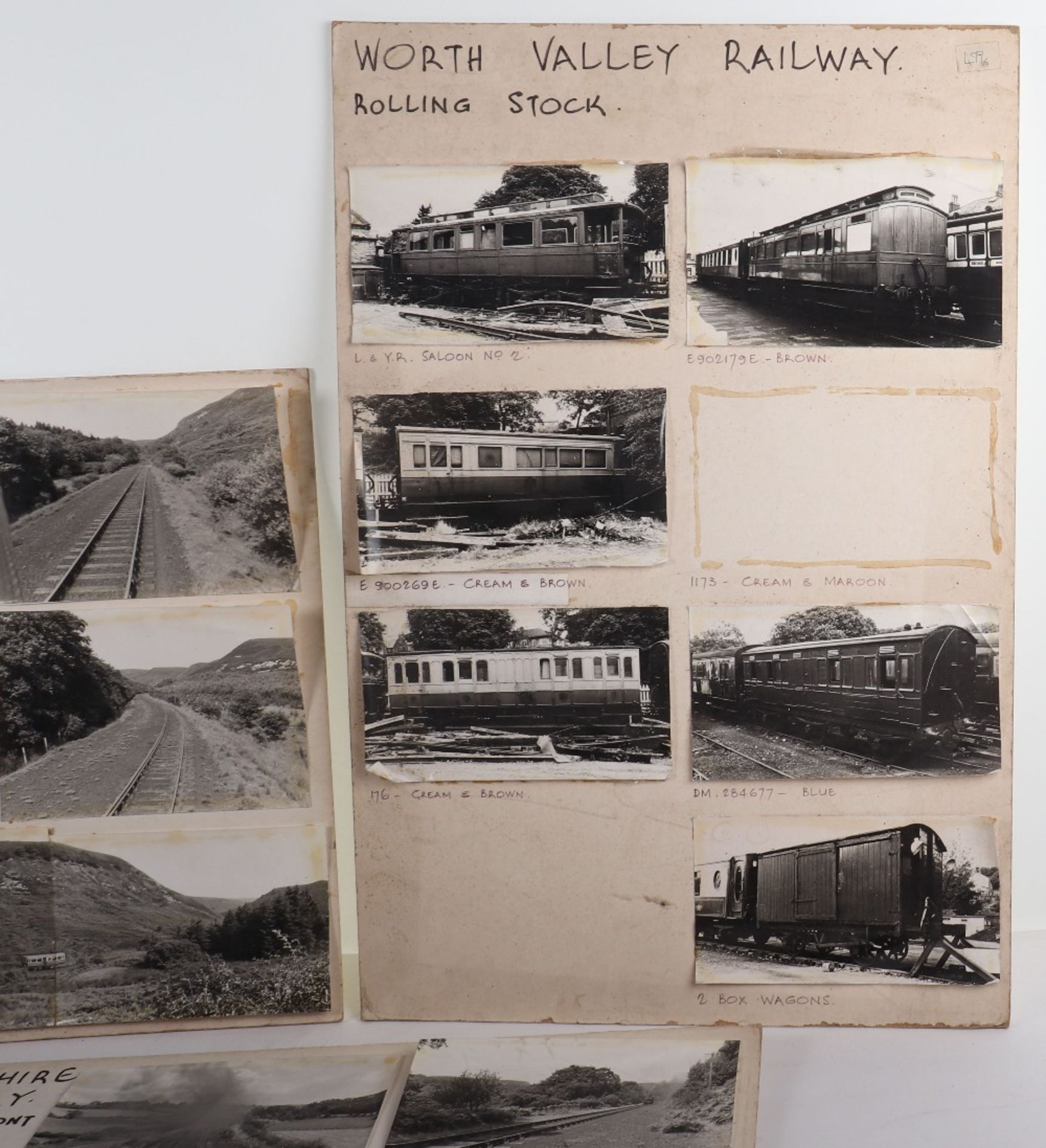 Thirty eight photographs mounted onto card of North Yorkshire Moors Railway - Image 8 of 9
