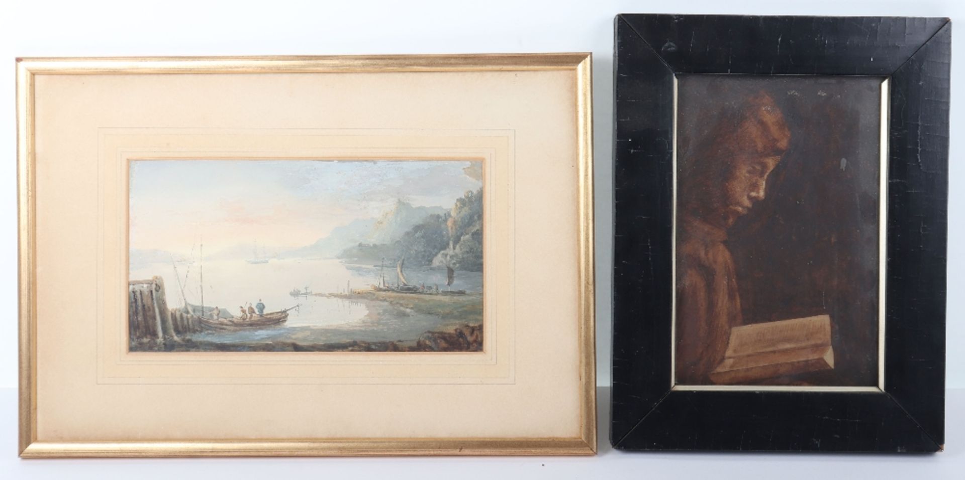 John Laporte (1761-1839), Tarbert Ireland “On the Shannon”, watercolour - Bild 5 aus 5