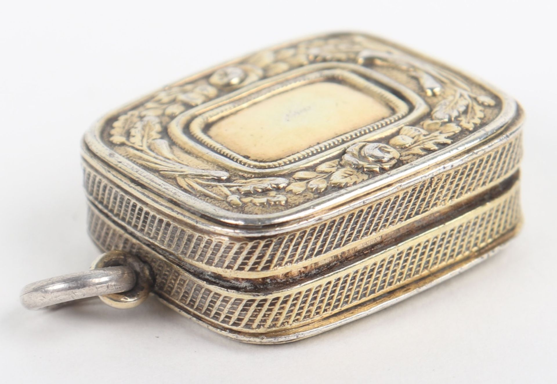 A charming George III silver gilt vinaigrette, John Thropp, Birmingham 1814 - Image 4 of 7