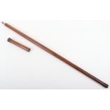 An Edwardian malacca ‘tipplers’ walking cane