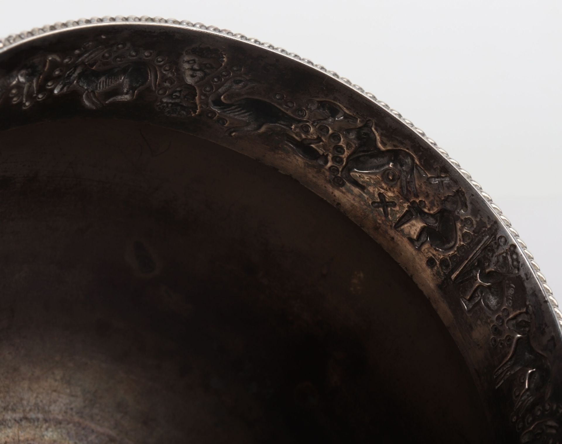 A large silver pedestal bowl, Birmingham 1916 - Image 8 of 8