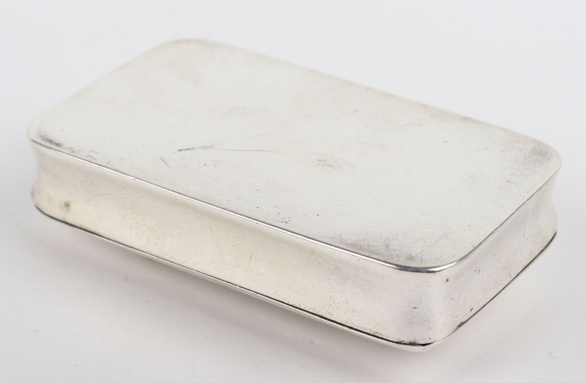 A Georgian silver snuff box, John Thropp, Birmingham 1814 - Image 2 of 8