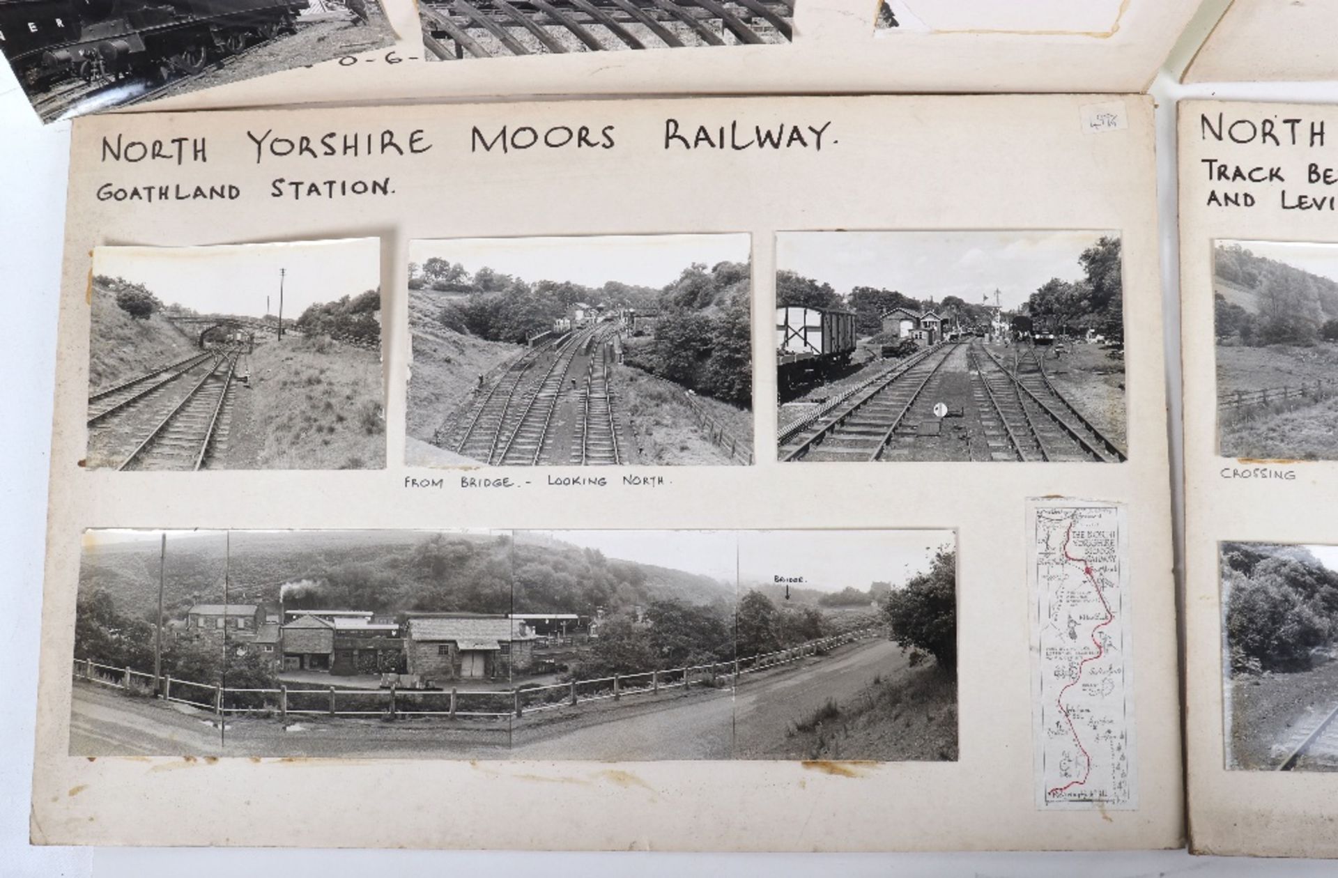 Thirty eight photographs mounted onto card of North Yorkshire Moors Railway - Image 4 of 9