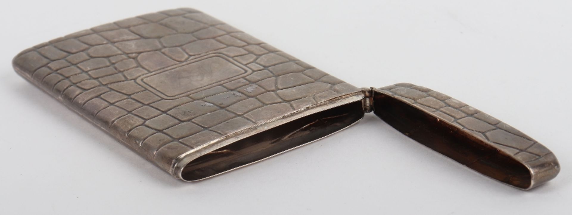 An unusual modern silver card case - Bild 5 aus 6