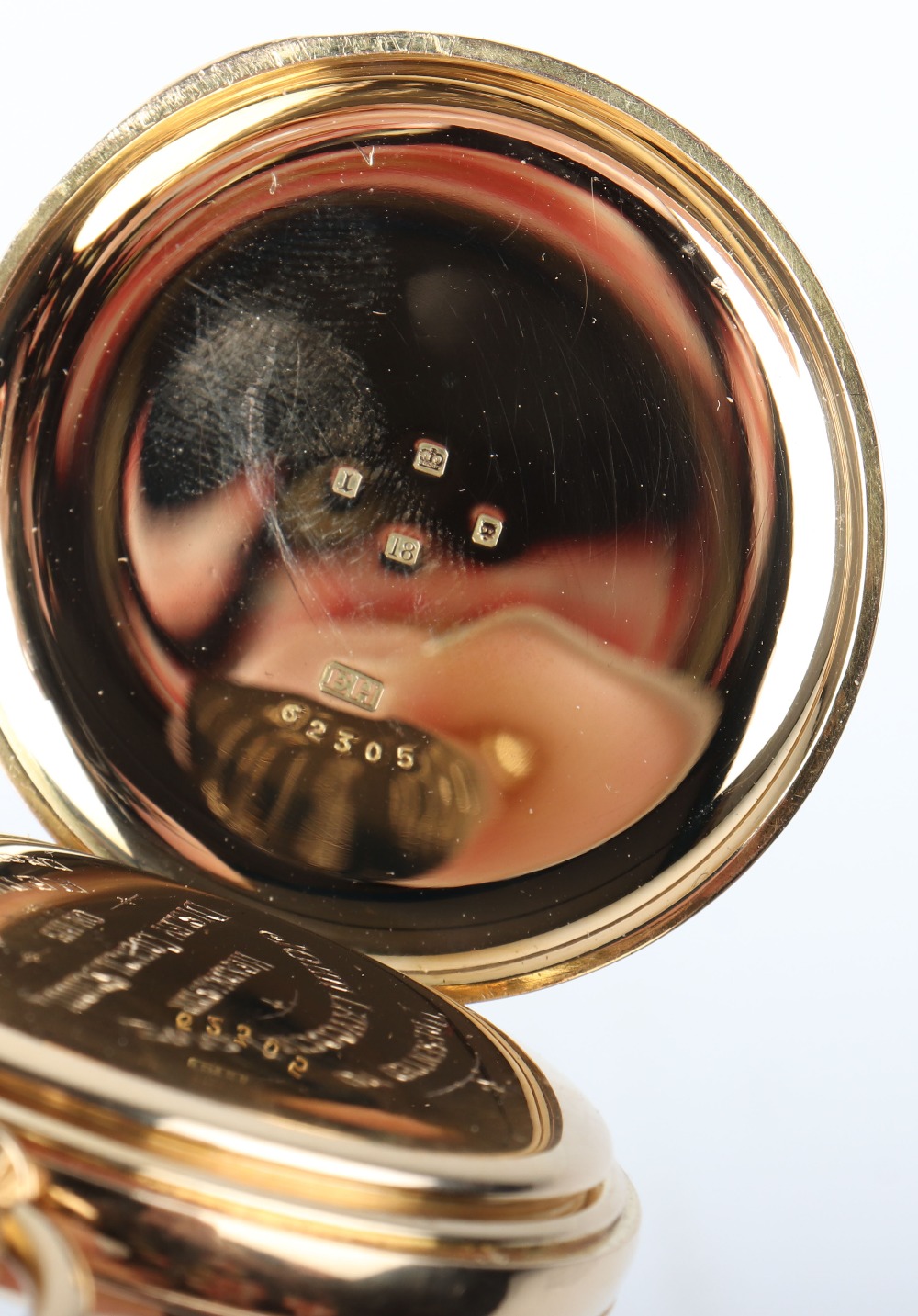 An 18ct gold half hunter pocket watch, Paul Ditisheim - Image 6 of 11