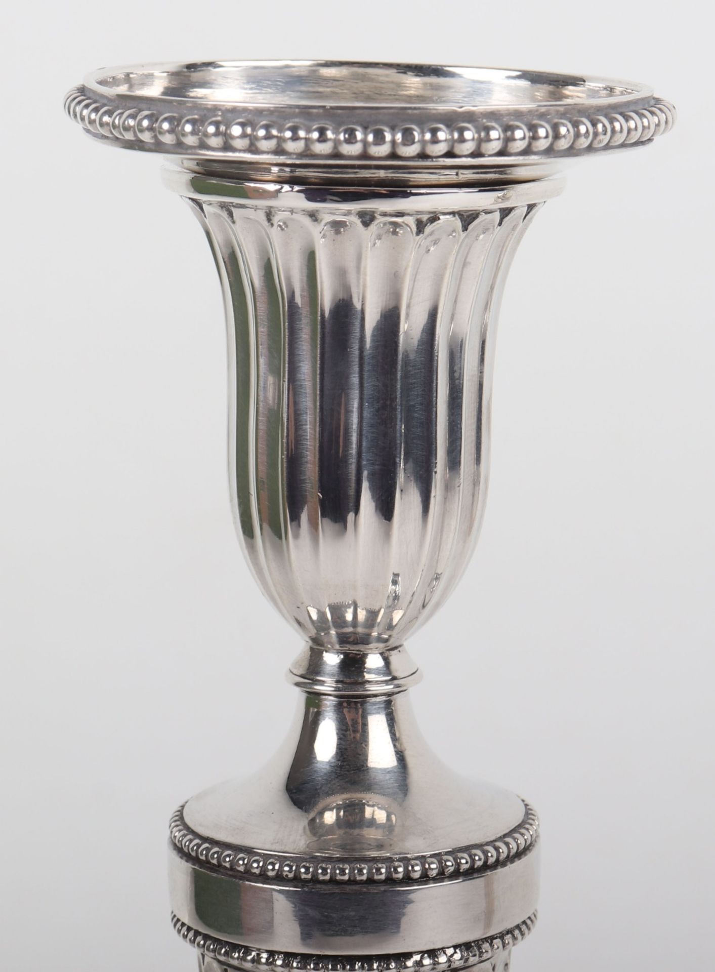 A pair of Victorian silver candlesticks, London 1880, Martin Hall & Co - Image 5 of 8