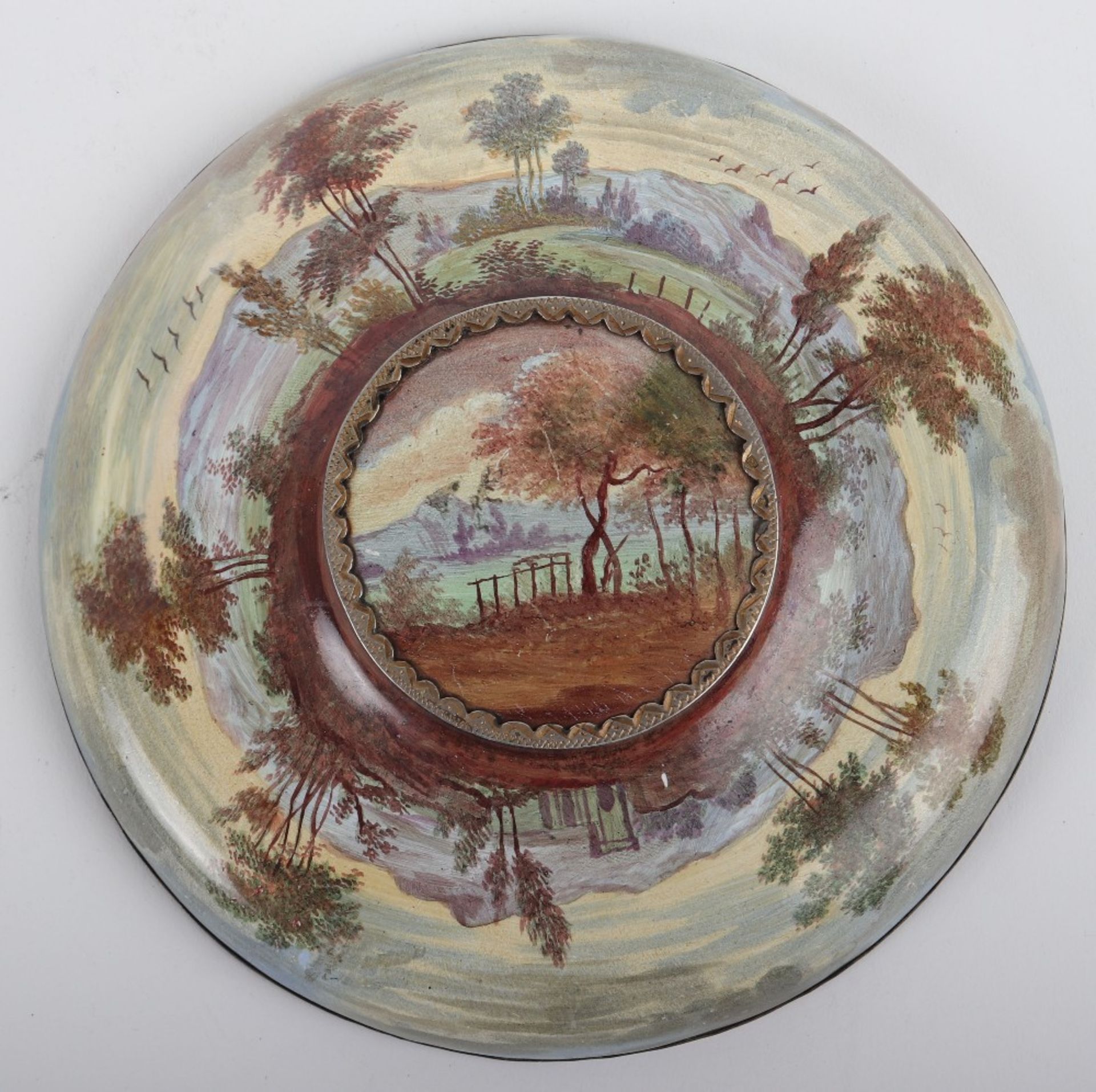 A 19th century Viennese enamel plate, c.1880 - Image 3 of 5