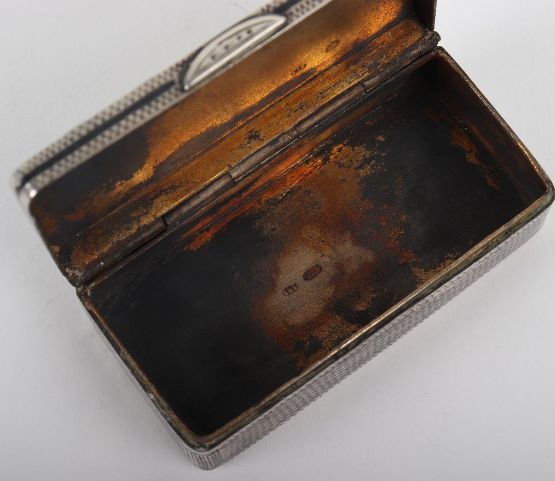 A Russian silver snuff box, marked HAG - Bild 7 aus 8