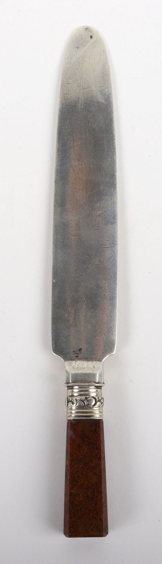 A Georgian silver letter opener, Birmingham 1831