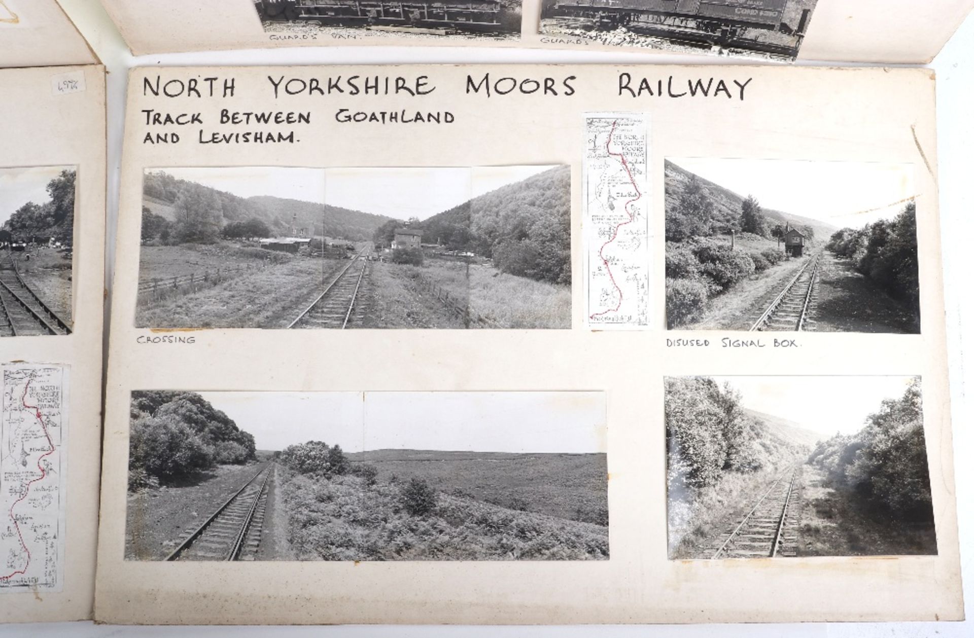 Thirty eight photographs mounted onto card of North Yorkshire Moors Railway - Image 5 of 9