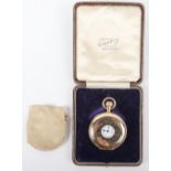 An 18ct gold half hunter pocket watch, Paul Ditisheim