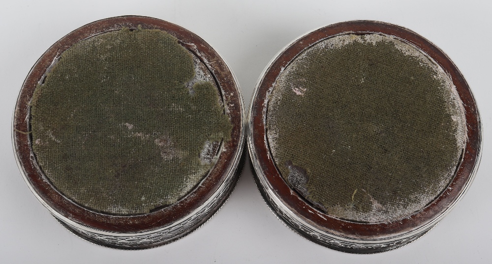A pair of George III silver coasters, Thomas & William Chawner, London 1768 - Image 6 of 7