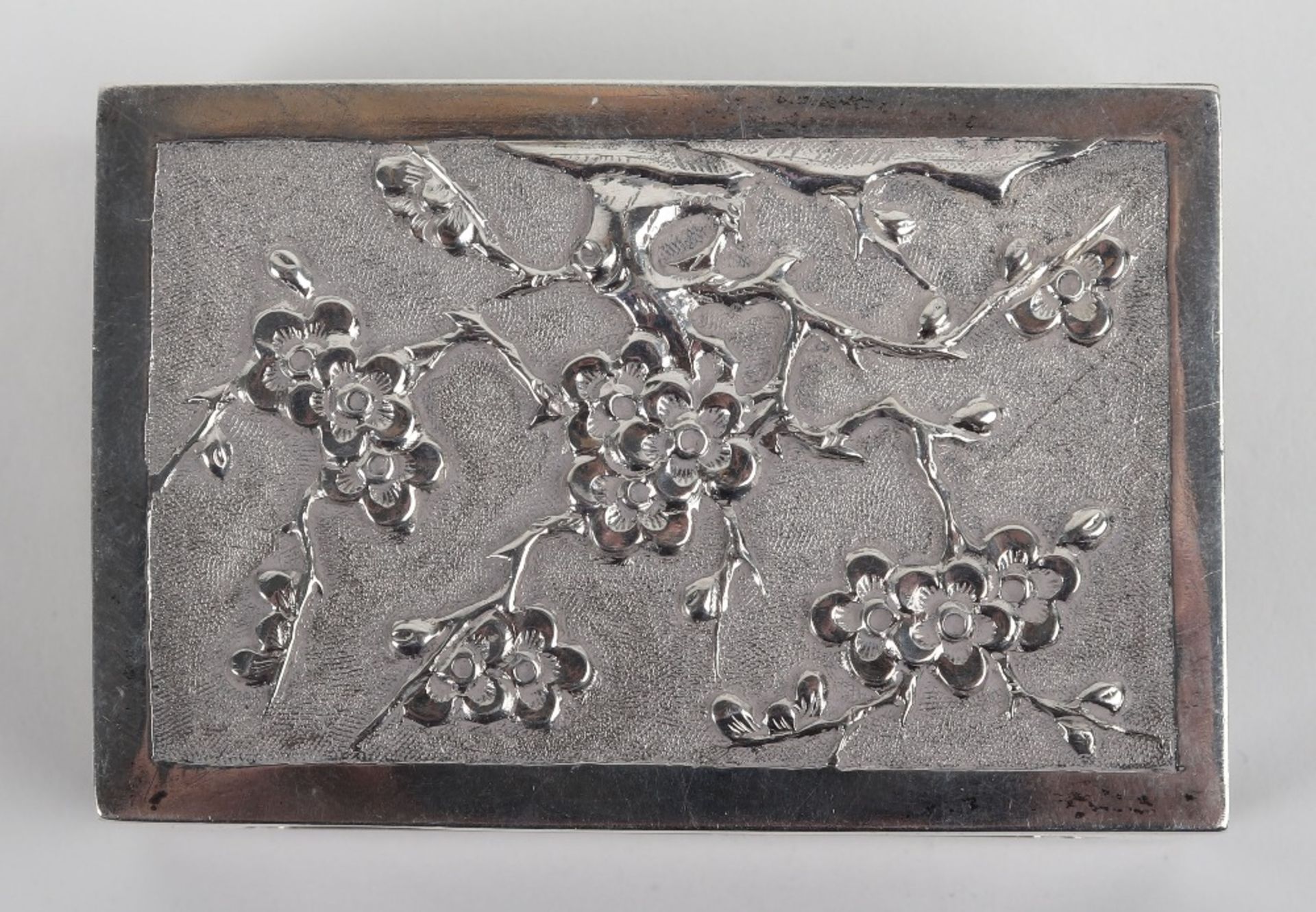 A Chinese silver match holder, marks rubbed - Image 2 of 5