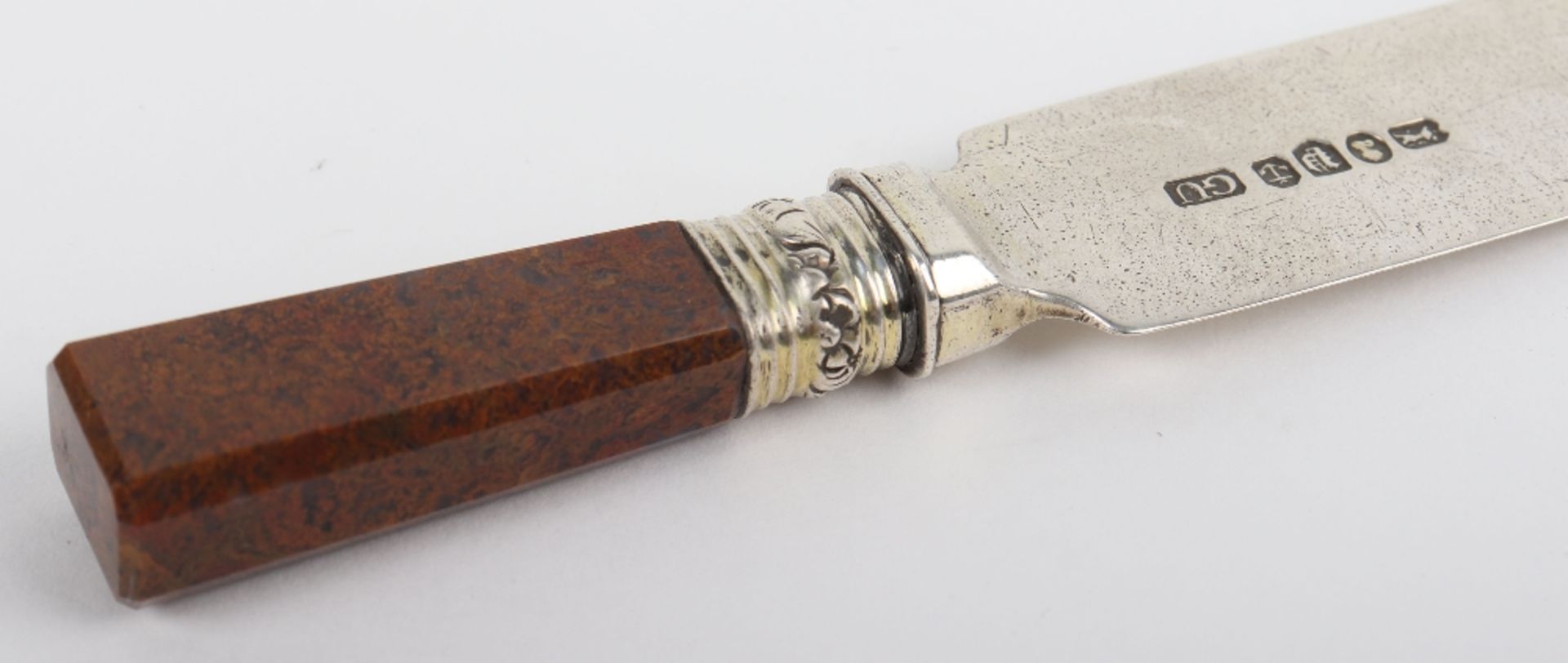 A Georgian silver letter opener, Birmingham 1831 - Image 4 of 6