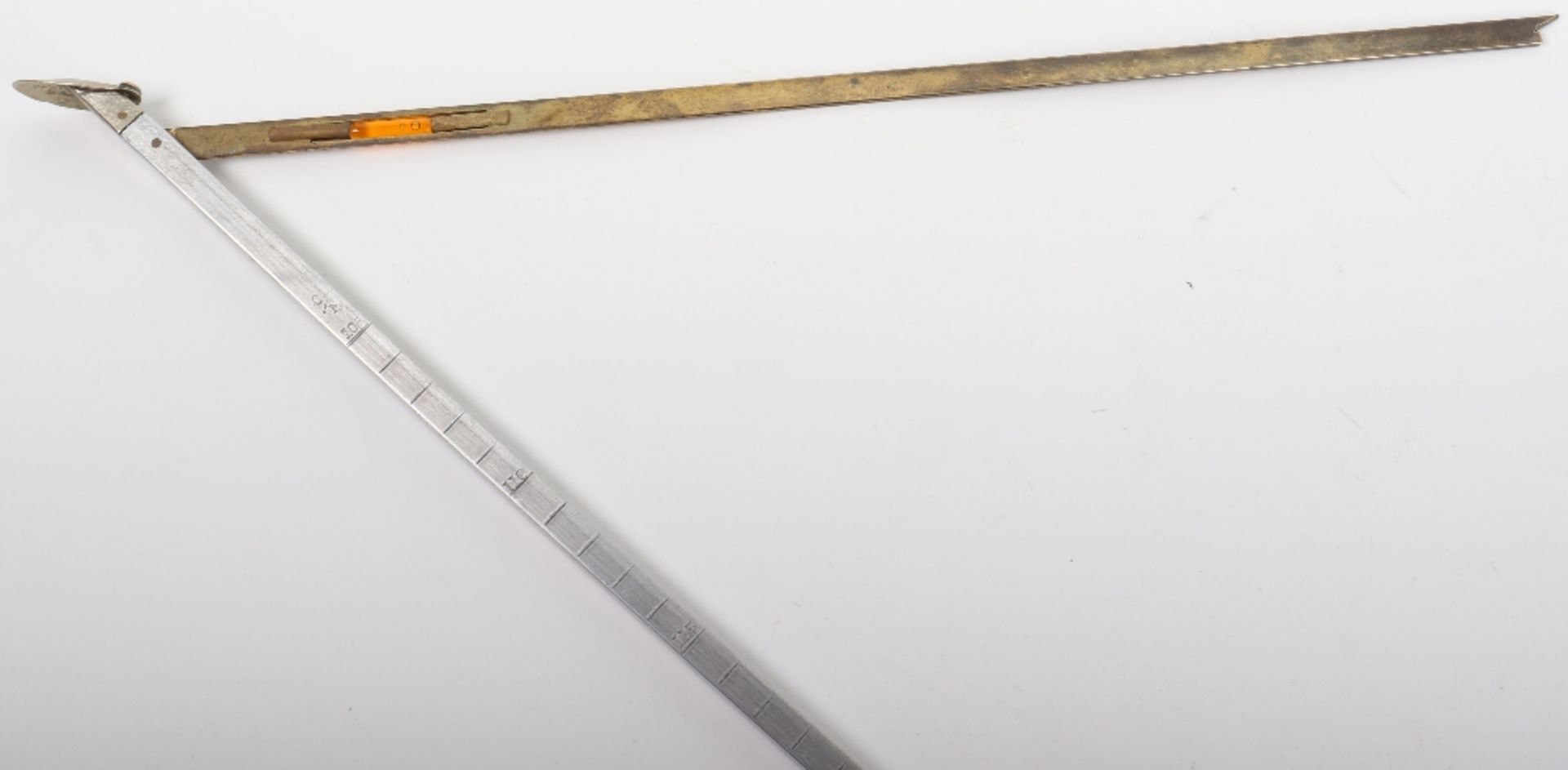 An Edwardian walking stick with spirit level and scaled ruler - Bild 14 aus 17