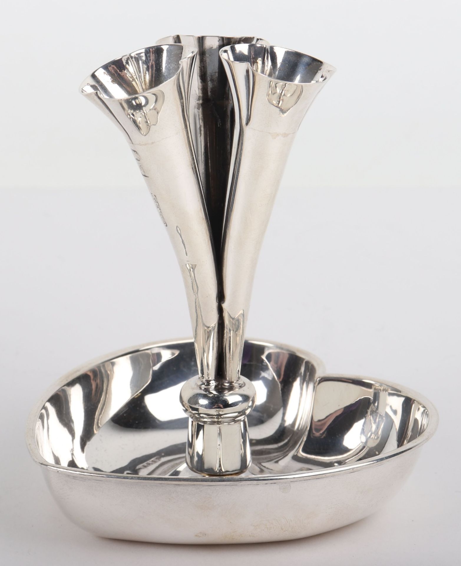 A silver trinket dish/vase, Cornelius Desormeaux Saunders & James Francis Hollings Shepherd, London