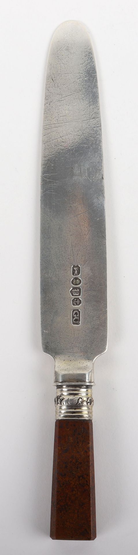 A Georgian silver letter opener, Birmingham 1831 - Image 2 of 6