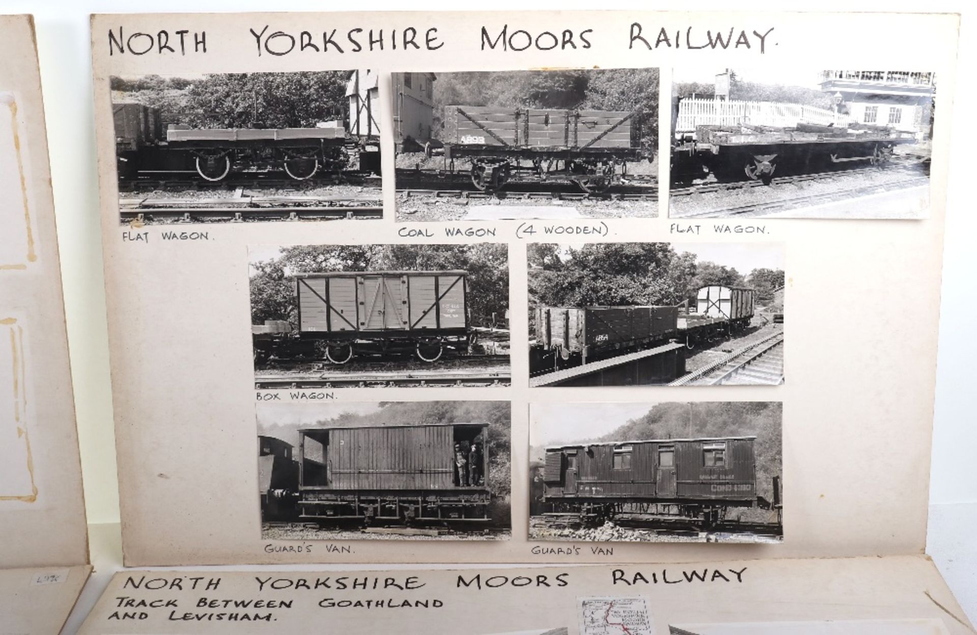 Thirty eight photographs mounted onto card of North Yorkshire Moors Railway - Image 3 of 9