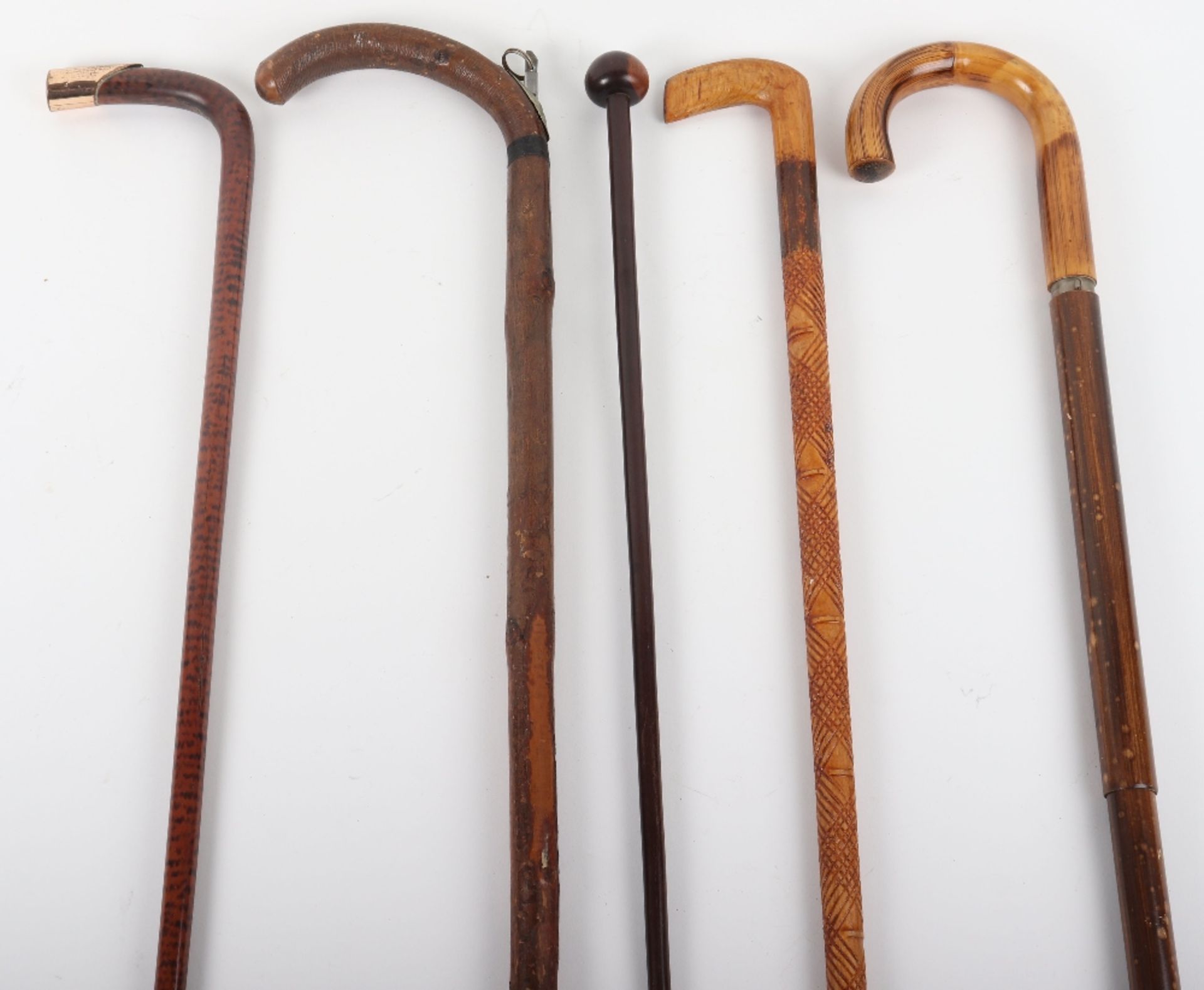 An Edwardian walking stick with scaled rule (af) - Bild 4 aus 4