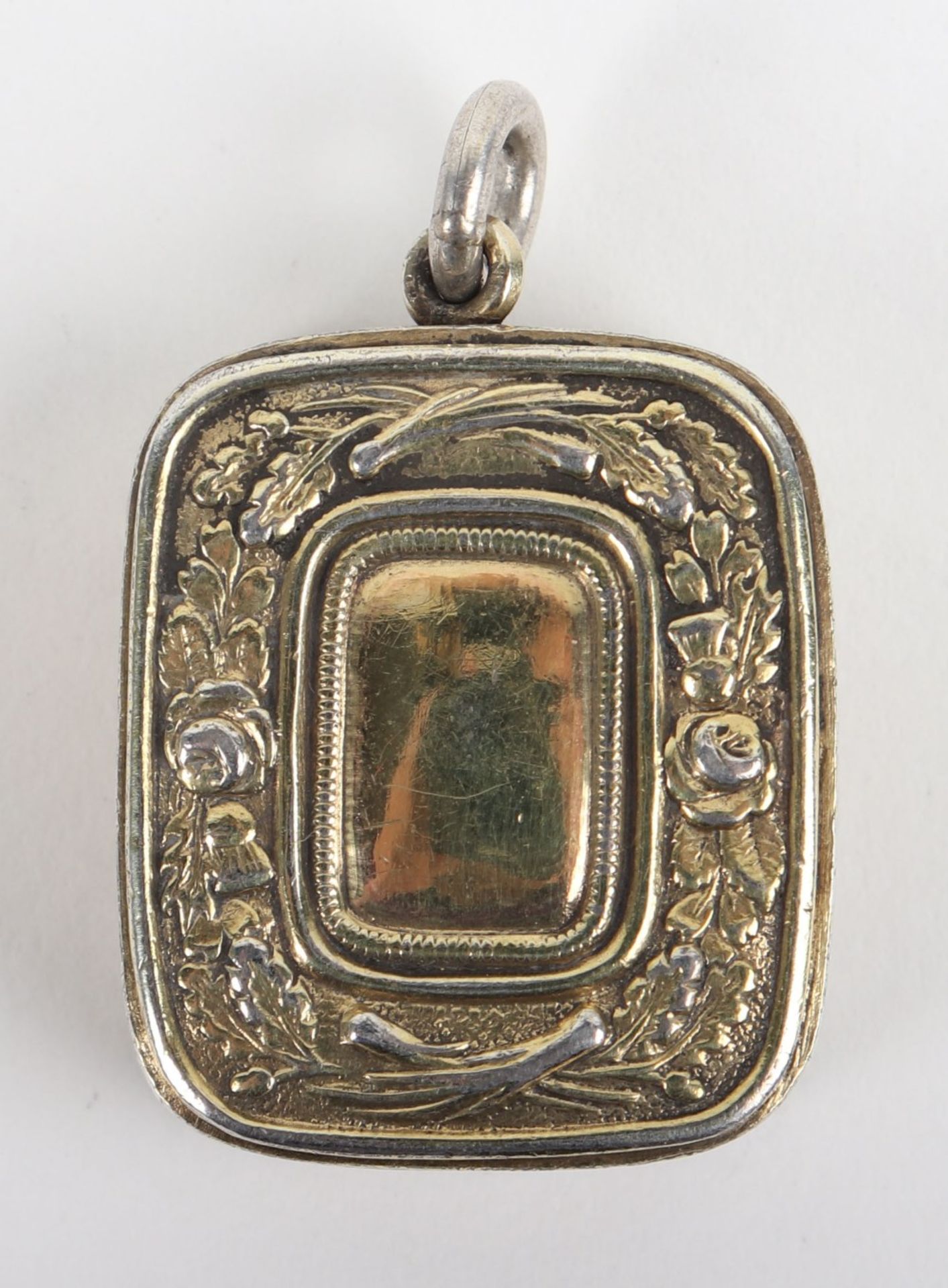 A charming George III silver gilt vinaigrette, John Thropp, Birmingham 1814