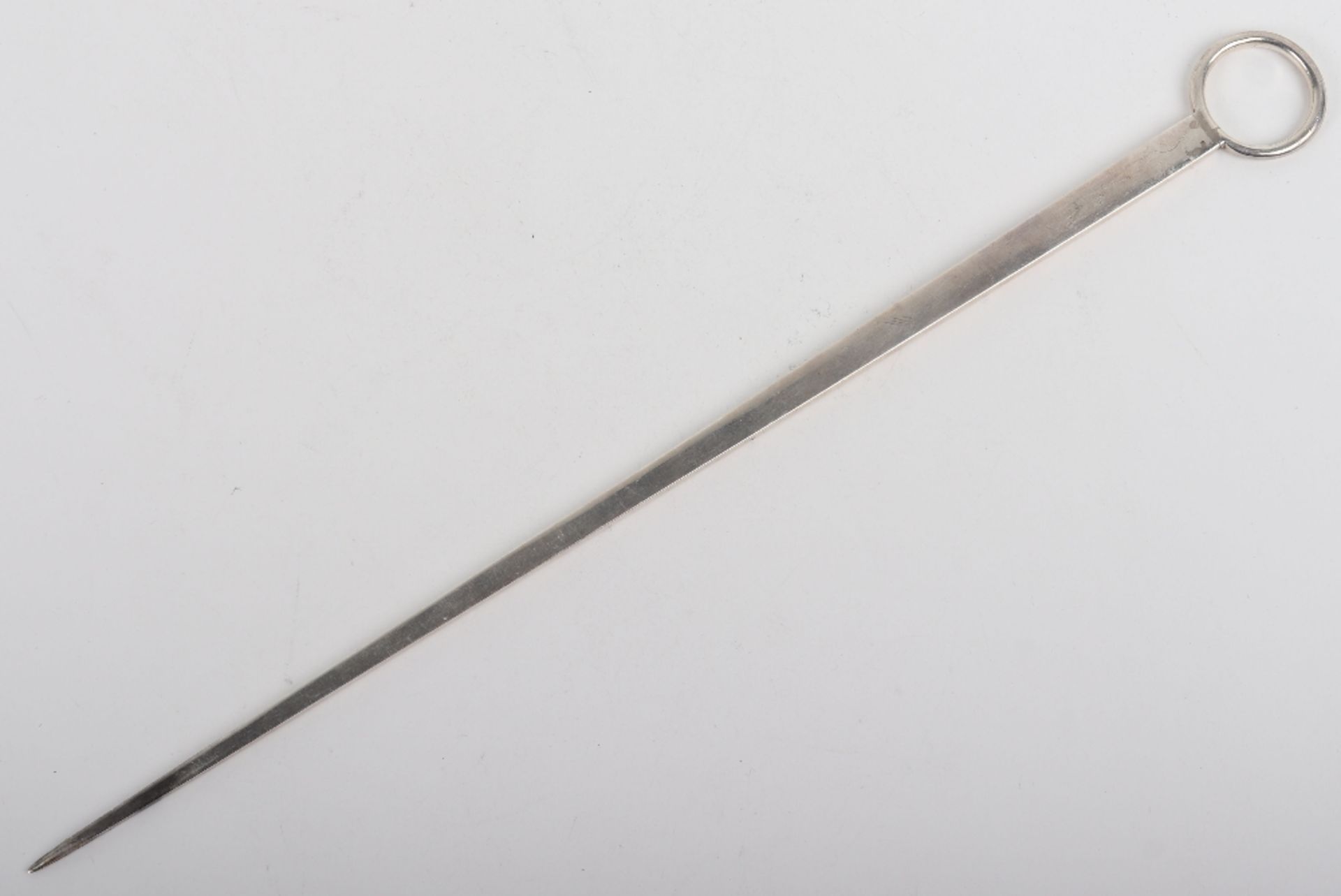 A Georgian silver meat skewer, London 1797 - Image 2 of 4