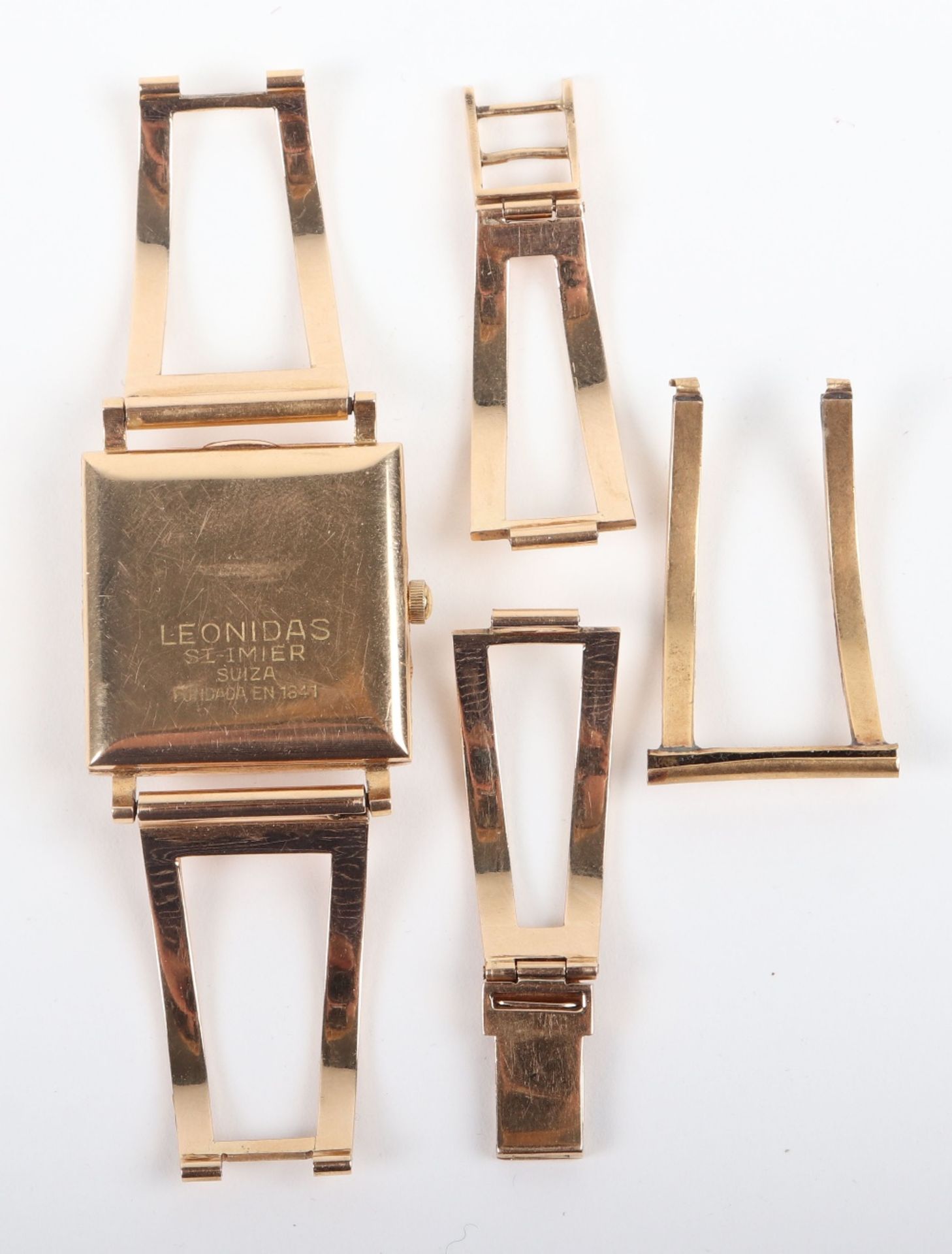 An 18ct gold ladies Leonidas bracelet watch - Bild 3 aus 4